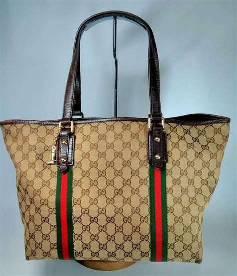 gucci swing tote medium|authentic gucci canvas bag.